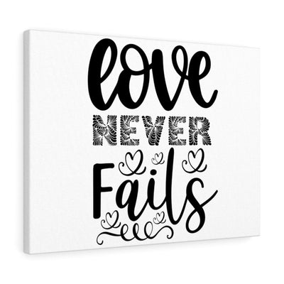 Scripture Canvas Love Never Fails Christian Wall Art Meaningful Home Decor Gifts Unique Housewarming Gift Ideas Framed Prints, Canvas