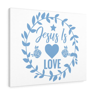 Scripture Canvas Jesus Is Love Christian Wall Art Meaningful Home Decor Gifts Unique Housewarming Gift Ideas Framed Prints, Canvas