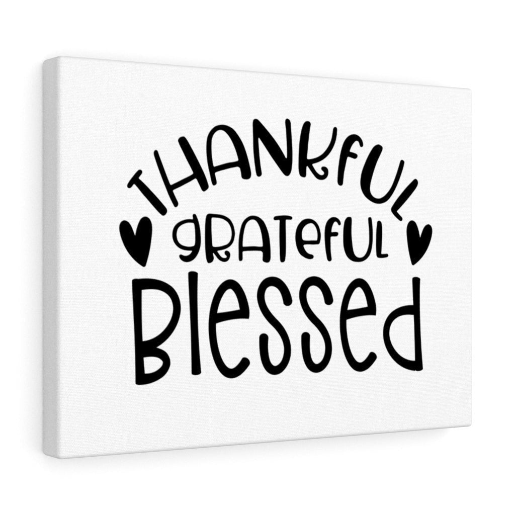 Scripture Canvas Grateful Blessed Christian Wall Art Meaningful Home Decor Gifts Unique Housewarming Gift Ideas Framed Prints, Canvas