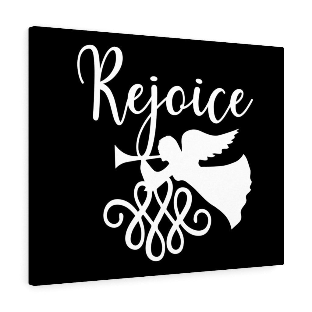 Scripture Canvas Rejoice Christian Wall Art Bible Verse Meaningful Home Decor Gifts Unique Housewarming Gift Ideas Framed Prints, Canvas