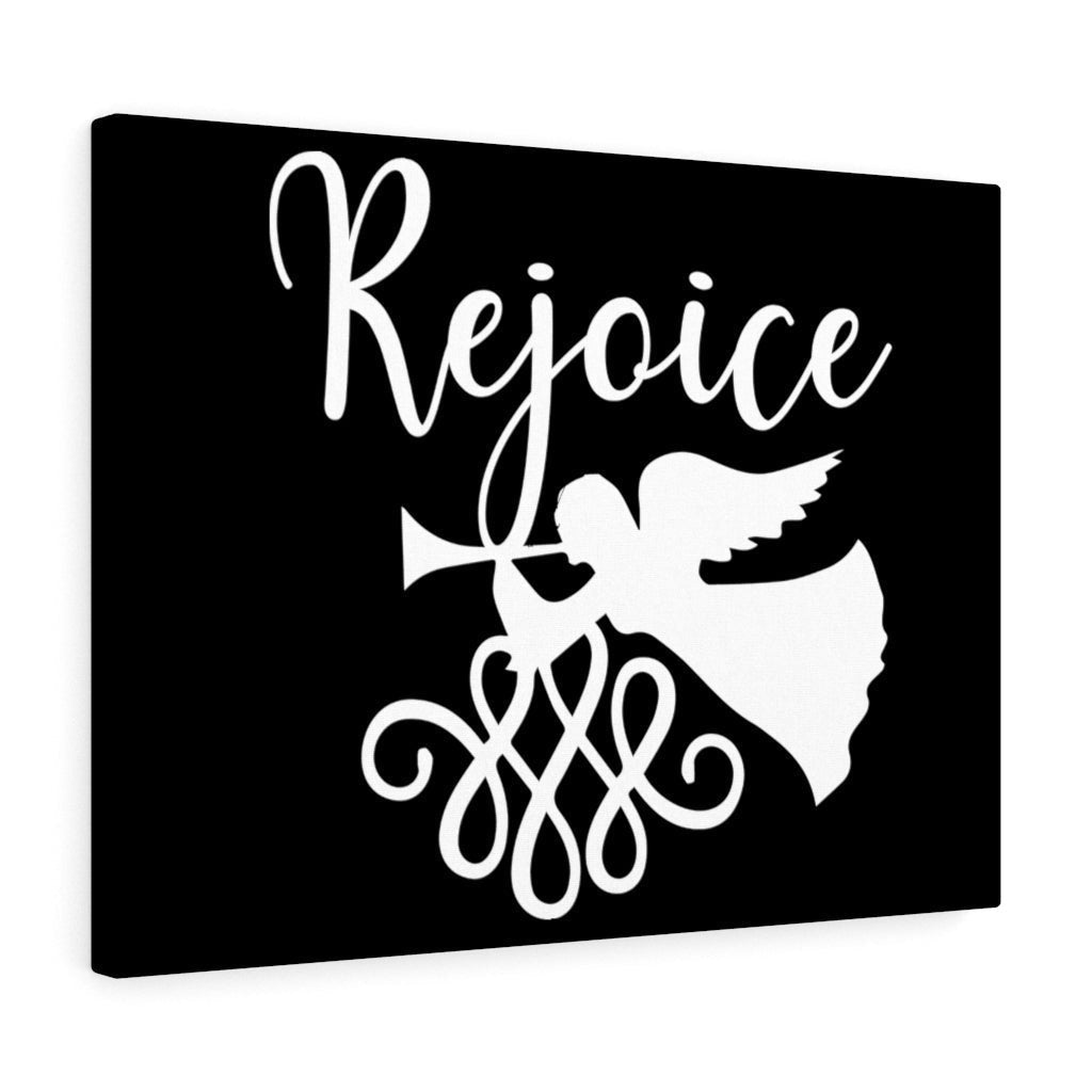 Scripture Canvas Rejoice Christian Wall Art Bible Verse Meaningful Home Decor Gifts Unique Housewarming Gift Ideas Framed Prints, Canvas