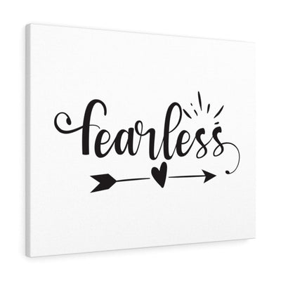 Scripture Canvas Fearless Christian Wall Art Meaningful Home Decor Gifts Unique Housewarming Gift Ideas Framed Prints, Canvas