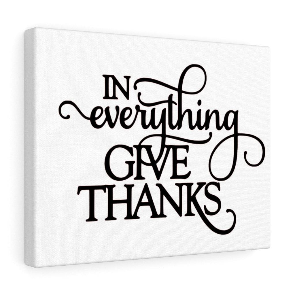 Scripture Canvas In Everything Give Thanks Christian Wall Art Meaningful Home Decor Gifts Unique Housewarming Gift Ideas Framed Prints, Canvas