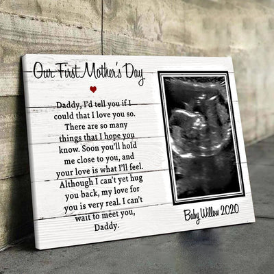 Personalized Photo Happy Mothers Day Gifts Wall Art Flowers Ideas Mothers 2021 Framed Prints, Canvas