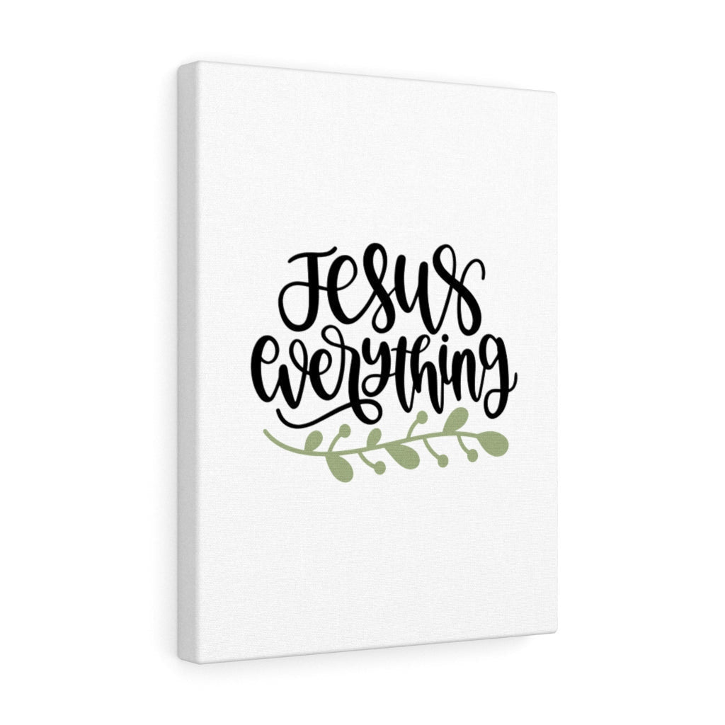 Scripture Canvas Jesus Everything Christian Wall Art Bible Verse Meaningful Home Decor Gifts Unique Housewarming Gift Ideas Framed Prints, Canvas