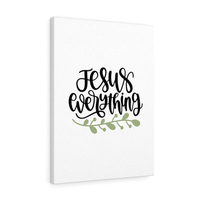 Scripture Canvas Jesus Everything Christian Wall Art Bible Verse Meaningful Home Decor Gifts Unique Housewarming Gift Ideas Framed Prints, Canvas