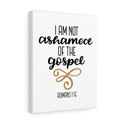 Scripture Canvas The Gospel Romans 1:16 Christian Wall Art Bible Verse Meaningful Home Decor Gifts Unique Housewarming Gift Ideas Framed Prints, Canvas