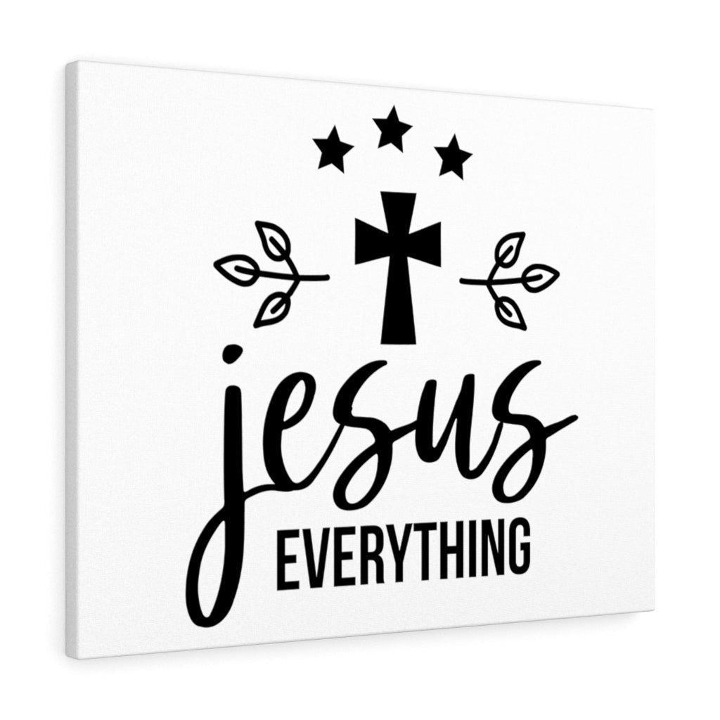 Scripture Canvas Jesus Everything Christian Wall Art Meaningful Home Decor Gifts Unique Housewarming Gift Ideas Framed Prints, Canvas