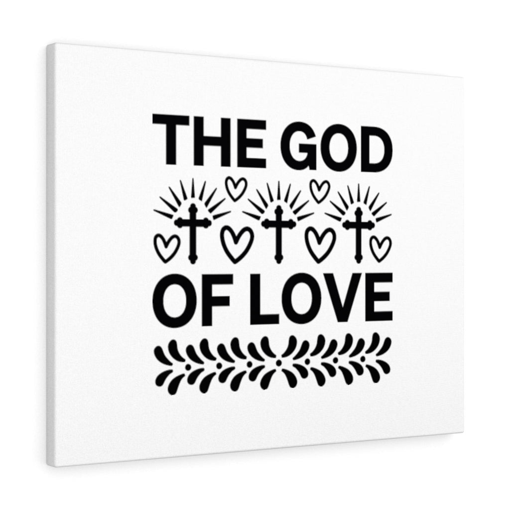 Scripture Canvas The God Of Love Christian Wall Art Bible Verse Meaningful Home Decor Gifts Unique Housewarming Gift Ideas Framed Prints, Canvas
