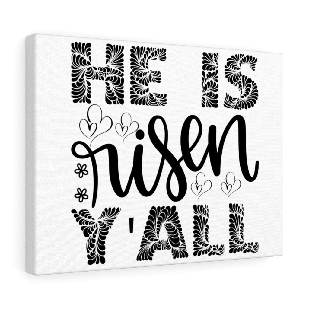 Scripture Canvas He Is Risen Christian Wall Art Meaningful Home Decor Gifts Unique Housewarming Gift Ideas Framed Prints, Canvas