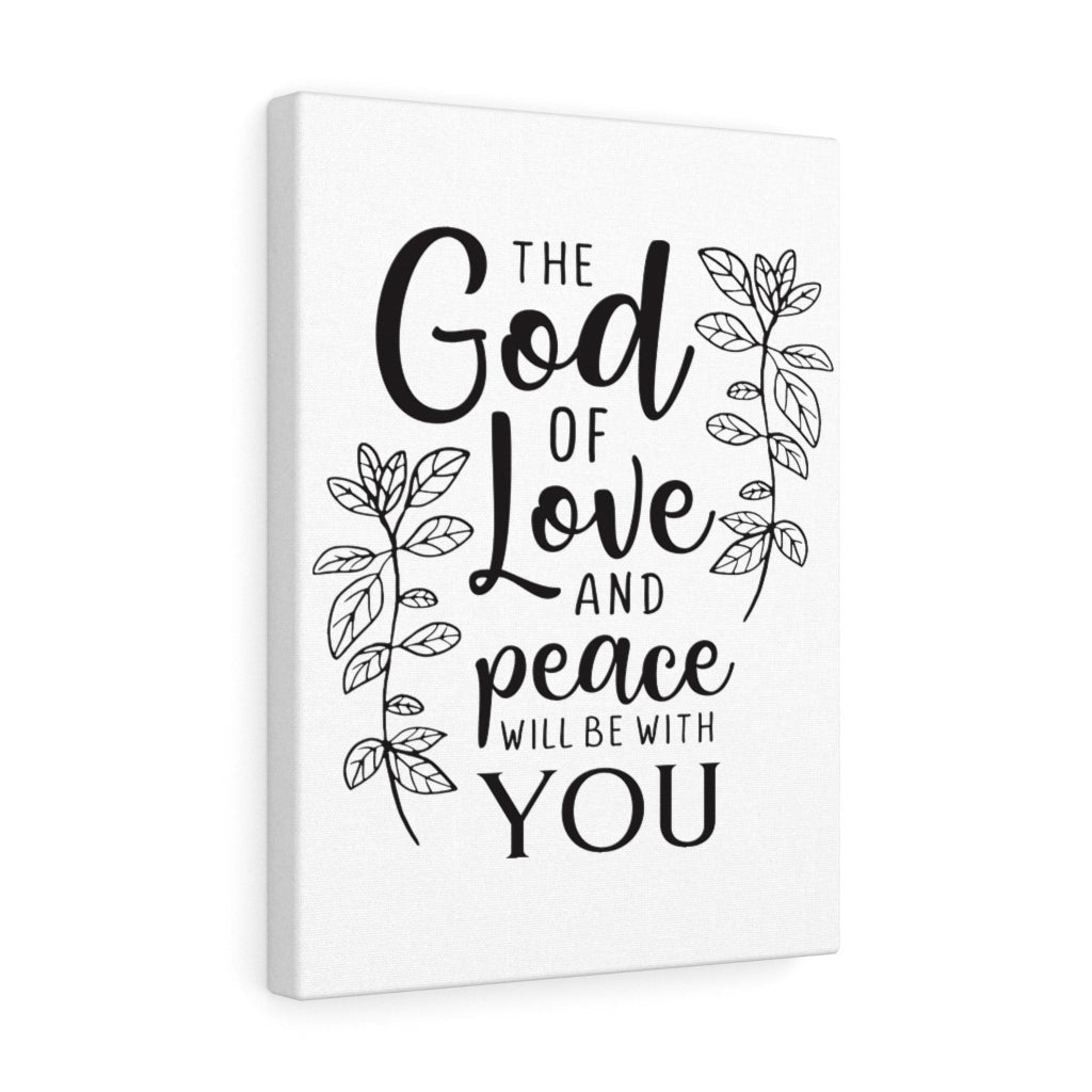 Scripture Canvas Love And Peace Christian Wall Art Meaningful Home Decor Gifts Unique Housewarming Gift Ideas Framed Prints, Canvas