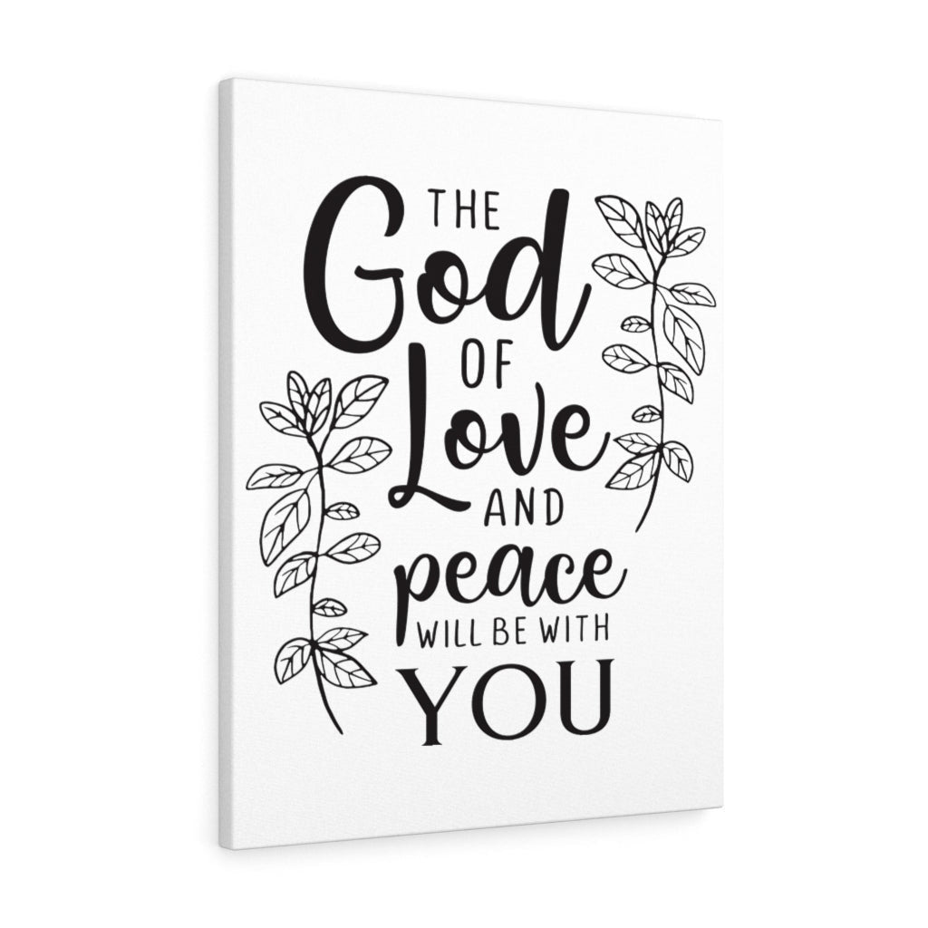 Scripture Canvas Love And Peace Christian Wall Art Meaningful Home Decor Gifts Unique Housewarming Gift Ideas Framed Prints, Canvas
