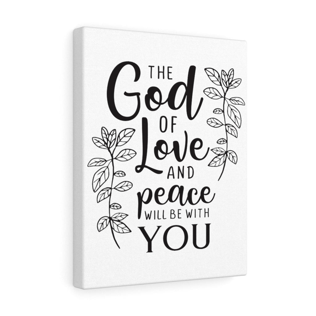 Scripture Canvas Love And Peace Christian Wall Art Meaningful Home Decor Gifts Unique Housewarming Gift Ideas Framed Prints, Canvas