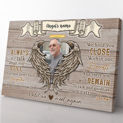 Personalized Photo Memorial Wall Art Gift For Loss Of, We Think About You Always Wall Art Framed Prints, Canvas