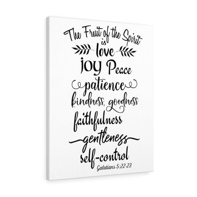 Scripture Canvas Fruit Of The Spirit Galatians 5:22-23 Christian Wall Art Bible Verse Meaningful Home Decor Gifts Unique Housewarming Gift Ideas Framed Prints, Canvas