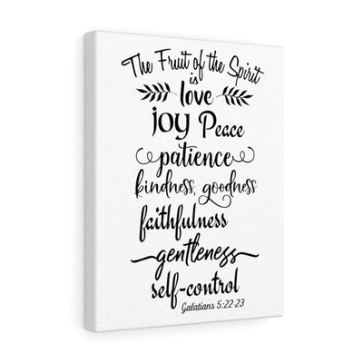 Scripture Canvas Fruit Of The Spirit Galatians 5:22-23 Christian Wall Art Bible Verse Meaningful Home Decor Gifts Unique Housewarming Gift Ideas Framed Prints, Canvas