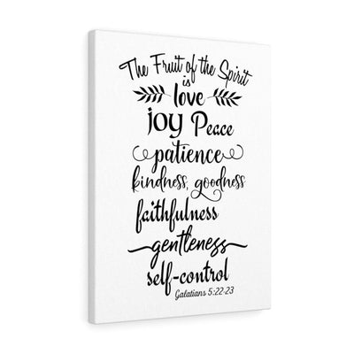Scripture Canvas Fruit Of The Spirit Galatians 5:22-23 Christian Wall Art Bible Verse Meaningful Home Decor Gifts Unique Housewarming Gift Ideas Framed Prints, Canvas