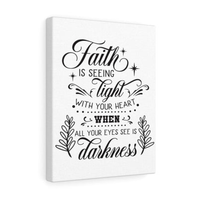 Scripture Canvas Seeing Light With Christian Wall Art Meaningful Home Decor Gifts Unique Housewarming Gift Ideas Framed Prints, Canvas