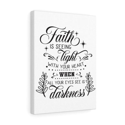 Scripture Canvas Seeing Light With Christian Wall Art Meaningful Home Decor Gifts Unique Housewarming Gift Ideas Framed Prints, Canvas