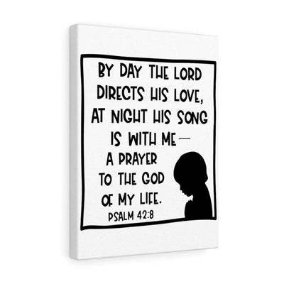 Scripture Canvas The Lord Directs Christian Wall Art Meaningful Home Decor Gifts Unique Housewarming Gift Ideas Framed Prints, Canvas