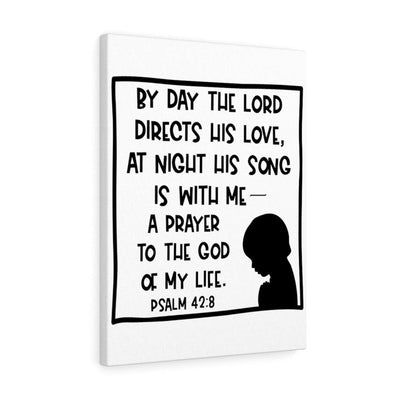 Scripture Canvas The Lord Directs Christian Wall Art Meaningful Home Decor Gifts Unique Housewarming Gift Ideas Framed Prints, Canvas