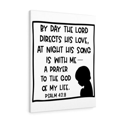 Scripture Canvas The Lord Directs Christian Wall Art Meaningful Home Decor Gifts Unique Housewarming Gift Ideas Framed Prints, Canvas