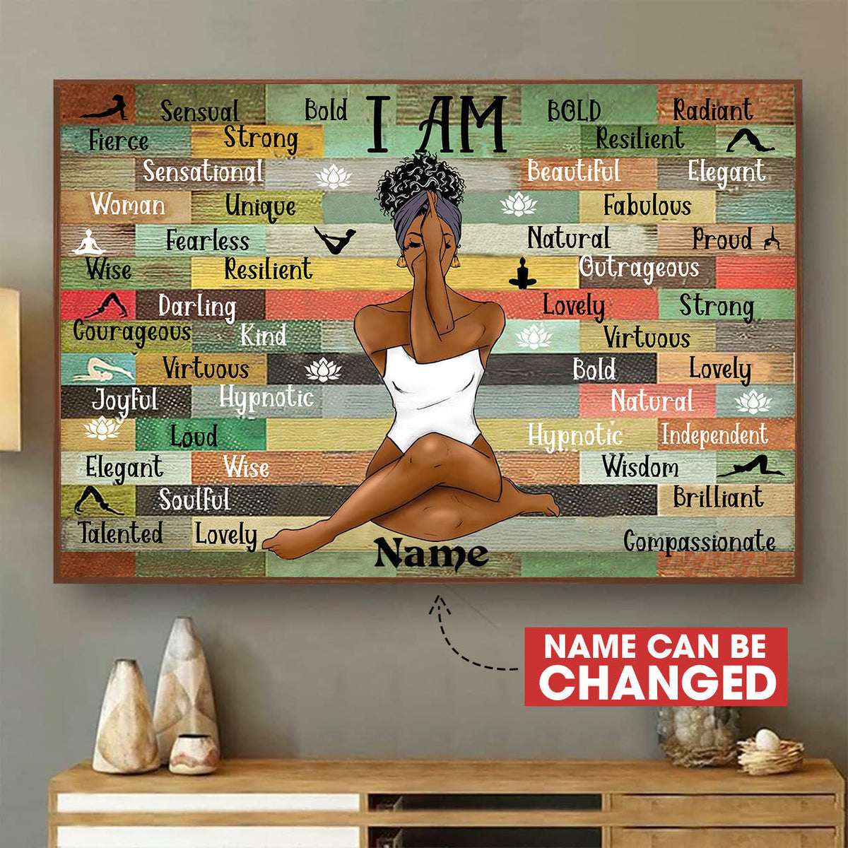 Black Queen Sensational Wall Art Personalized Customized Art Home Decoration Gift Idea Framed Prints, Canvas