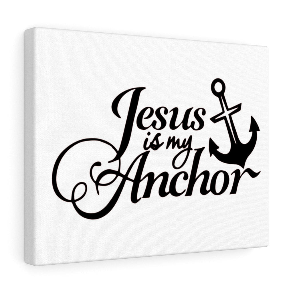 Scripture Canvas Jesus Is My Anchor Christian Wall Art Meaningful Home Decor Gifts Unique Housewarming Gift Ideas Framed Prints, Canvas