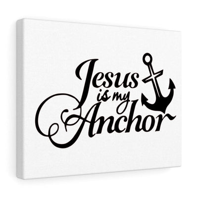 Scripture Canvas Jesus Is My Anchor Christian Wall Art Meaningful Home Decor Gifts Unique Housewarming Gift Ideas Framed Prints, Canvas