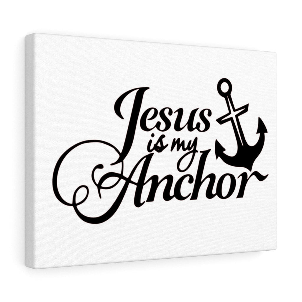 Scripture Canvas Jesus Is My Anchor Christian Wall Art Meaningful Home Decor Gifts Unique Housewarming Gift Ideas Framed Prints, Canvas