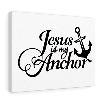 Scripture Canvas Jesus Is My Anchor Christian Wall Art Meaningful Home Decor Gifts Unique Housewarming Gift Ideas Framed Prints, Canvas