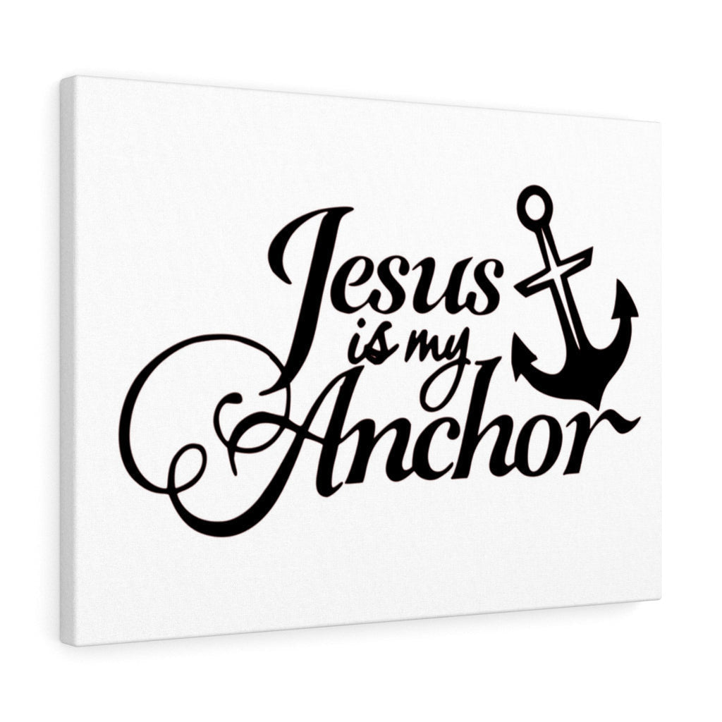 Scripture Canvas Jesus Is My Anchor Christian Wall Art Meaningful Home Decor Gifts Unique Housewarming Gift Ideas Framed Prints, Canvas