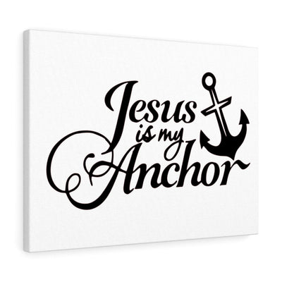 Scripture Canvas Jesus Is My Anchor Christian Wall Art Meaningful Home Decor Gifts Unique Housewarming Gift Ideas Framed Prints, Canvas