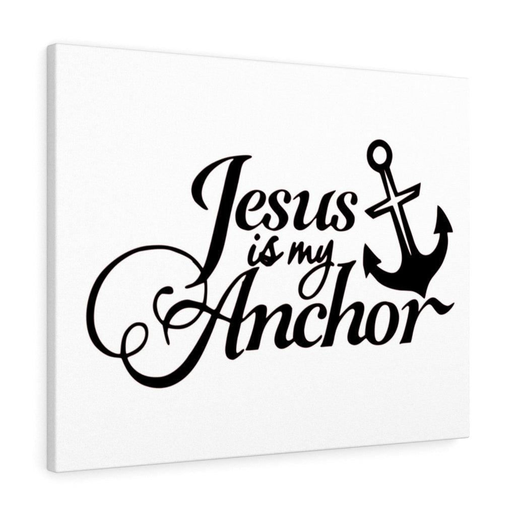 Scripture Canvas Jesus Is My Anchor Christian Wall Art Meaningful Home Decor Gifts Unique Housewarming Gift Ideas Framed Prints, Canvas