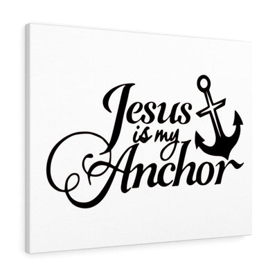 Scripture Canvas Jesus Is My Anchor Christian Wall Art Meaningful Home Decor Gifts Unique Housewarming Gift Ideas Framed Prints, Canvas