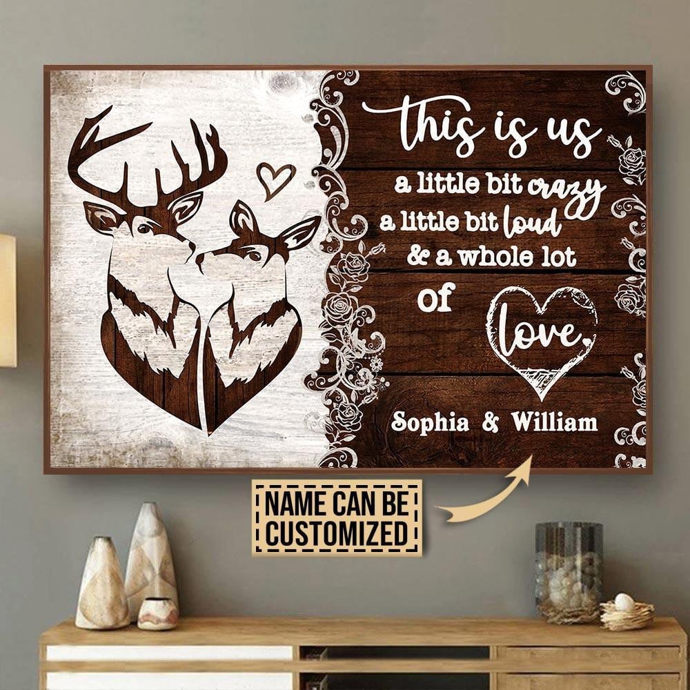 Personalized Deer Wood This Is Us Wall Art Framed Prints, Canvas