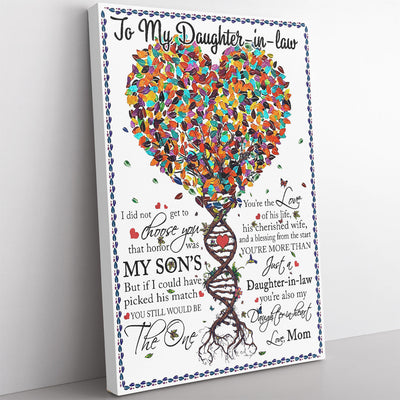 Wall Art Gift Ideas For Daughter In Law, Custom Personalized Canvas Painting, Canvas Hanging Wall Art Gift, Tree Of Life Framed Prints, Canvas