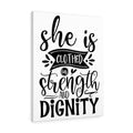 Scripture Canvas Strength And Dignity Christian Wall Art Meaningful Home Decor Gifts Unique Housewarming Gift Ideas Framed Prints, Canvas