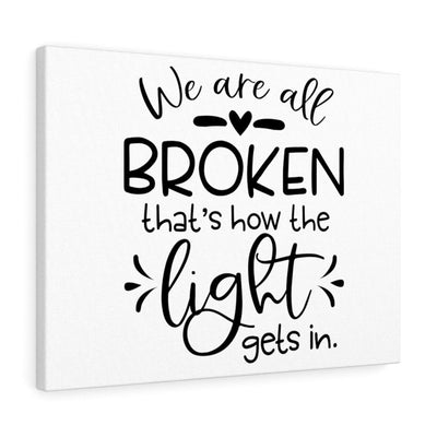 Scripture Canvas How The Light Gets In Christian Wall Art Bible Verse Meaningful Home Decor Gifts Unique Housewarming Gift Ideas Framed Prints, Canvas