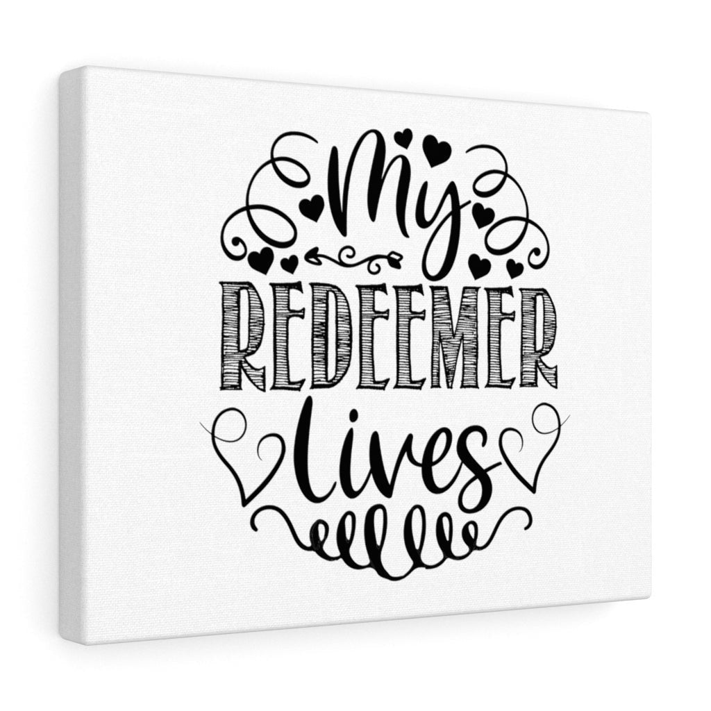 Scripture Canvas My Redeemer Lives Christian Wall Art Meaningful Home Decor Gifts Unique Housewarming Gift Ideas Framed Prints, Canvas