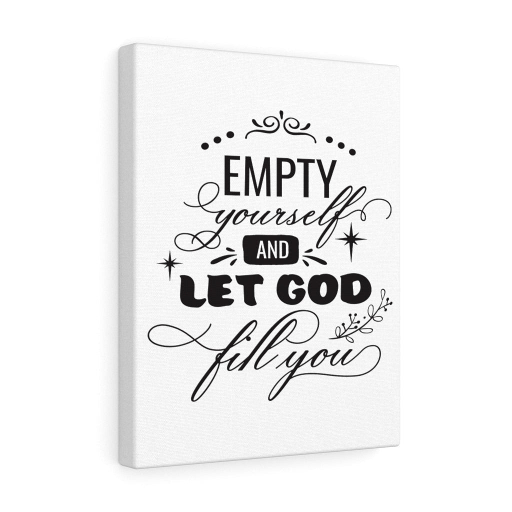 Scripture Canvas Let God Fill You Christian Wall Art Meaningful Home Decor Gifts Unique Housewarming Gift Ideas Framed Prints, Canvas