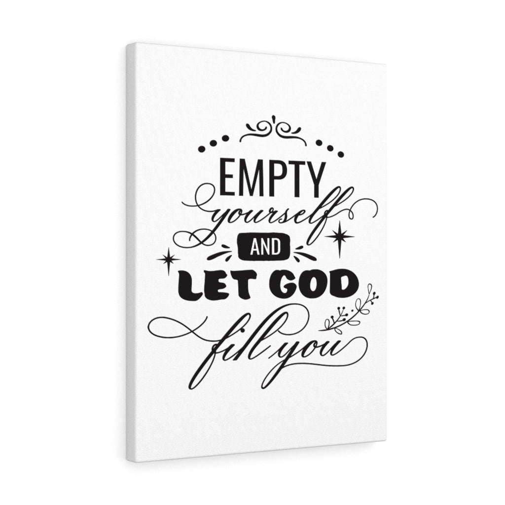 Scripture Canvas Let God Fill You Christian Wall Art Meaningful Home Decor Gifts Unique Housewarming Gift Ideas Framed Prints, Canvas