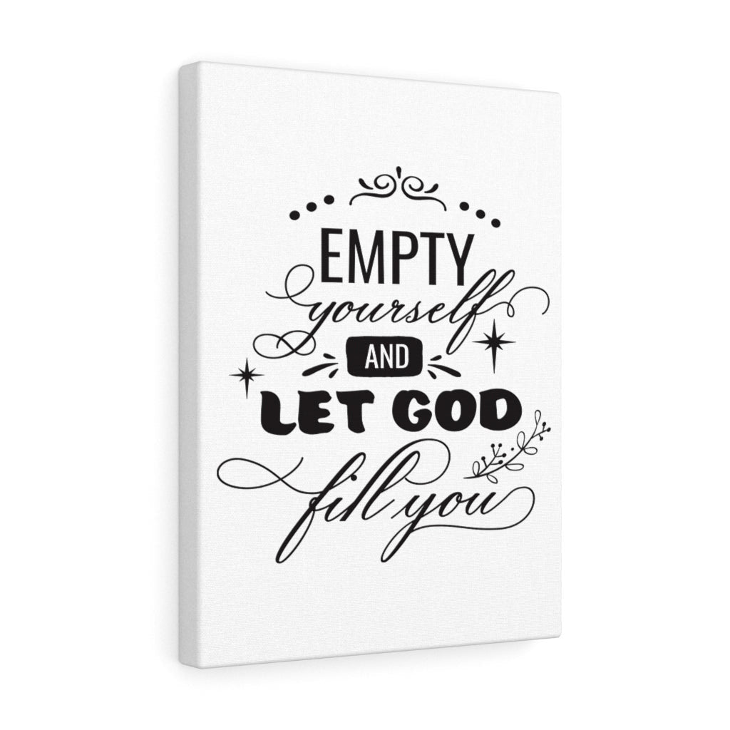 Scripture Canvas Let God Fill You Christian Wall Art Meaningful Home Decor Gifts Unique Housewarming Gift Ideas Framed Prints, Canvas