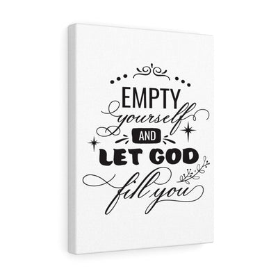 Scripture Canvas Let God Fill You Christian Wall Art Meaningful Home Decor Gifts Unique Housewarming Gift Ideas Framed Prints, Canvas