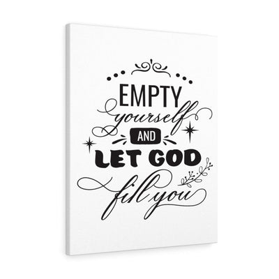 Scripture Canvas Let God Fill You Christian Wall Art Meaningful Home Decor Gifts Unique Housewarming Gift Ideas Framed Prints, Canvas