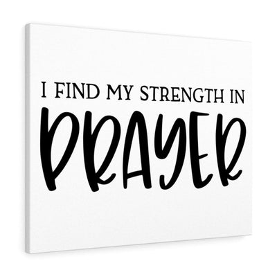 Scripture Canvas Strength In Prayer Christian Wall Art Meaningful Home Decor Gifts Unique Housewarming Gift Ideas Framed Prints, Canvas