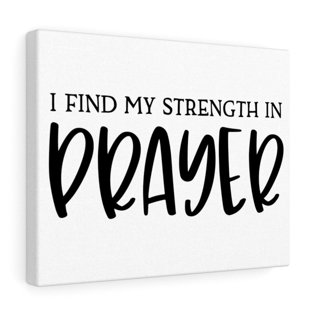 Scripture Canvas Strength In Prayer Christian Wall Art Meaningful Home Decor Gifts Unique Housewarming Gift Ideas Framed Prints, Canvas