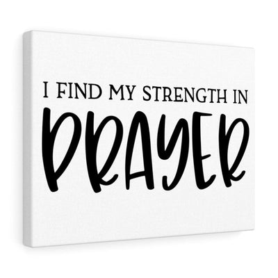 Scripture Canvas Strength In Prayer Christian Wall Art Meaningful Home Decor Gifts Unique Housewarming Gift Ideas Framed Prints, Canvas