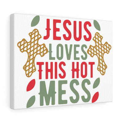 Scripture Canvas Jesus Loves This Christian Wall Art Meaningful Home Decor Gifts Unique Housewarming Gift Ideas Framed Prints, Canvas