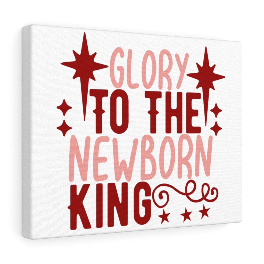 Scripture Canvas The Newborn King Christian Wall Art Meaningful Home Decor Gifts Unique Housewarming Gift Ideas Framed Prints, Canvas